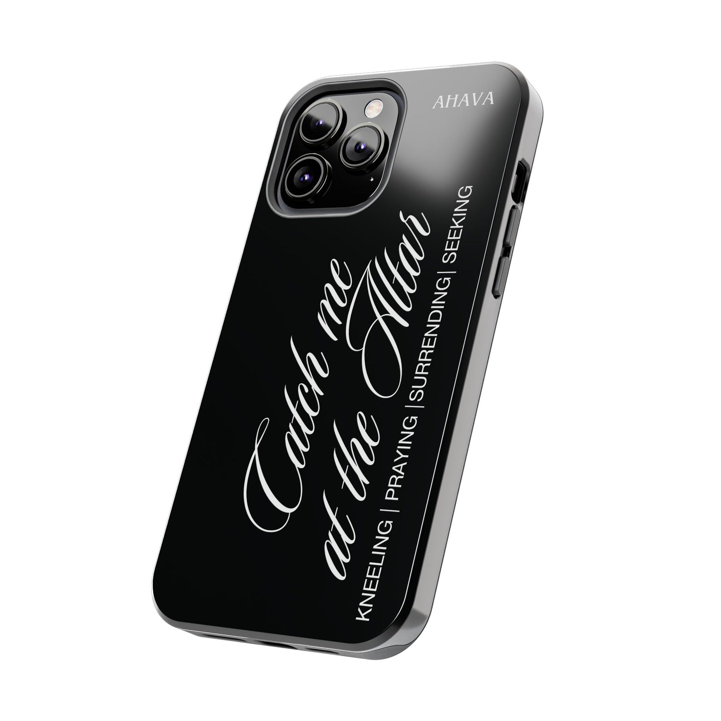 "Catch Me at the Altar" Black Phone Case