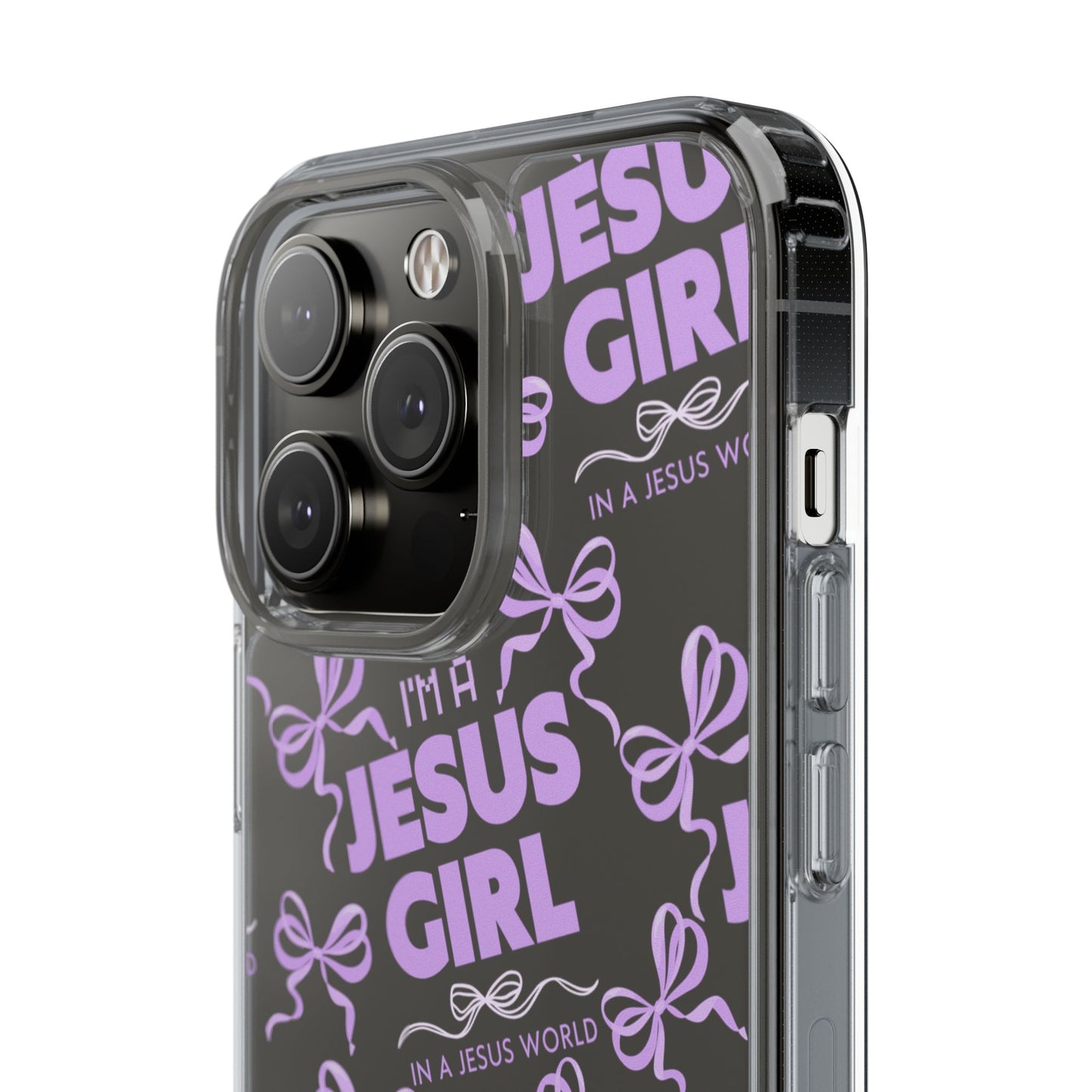 I'm a Jesus Girl Purple Case -Clear