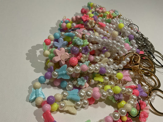Floral Pearl Keychain