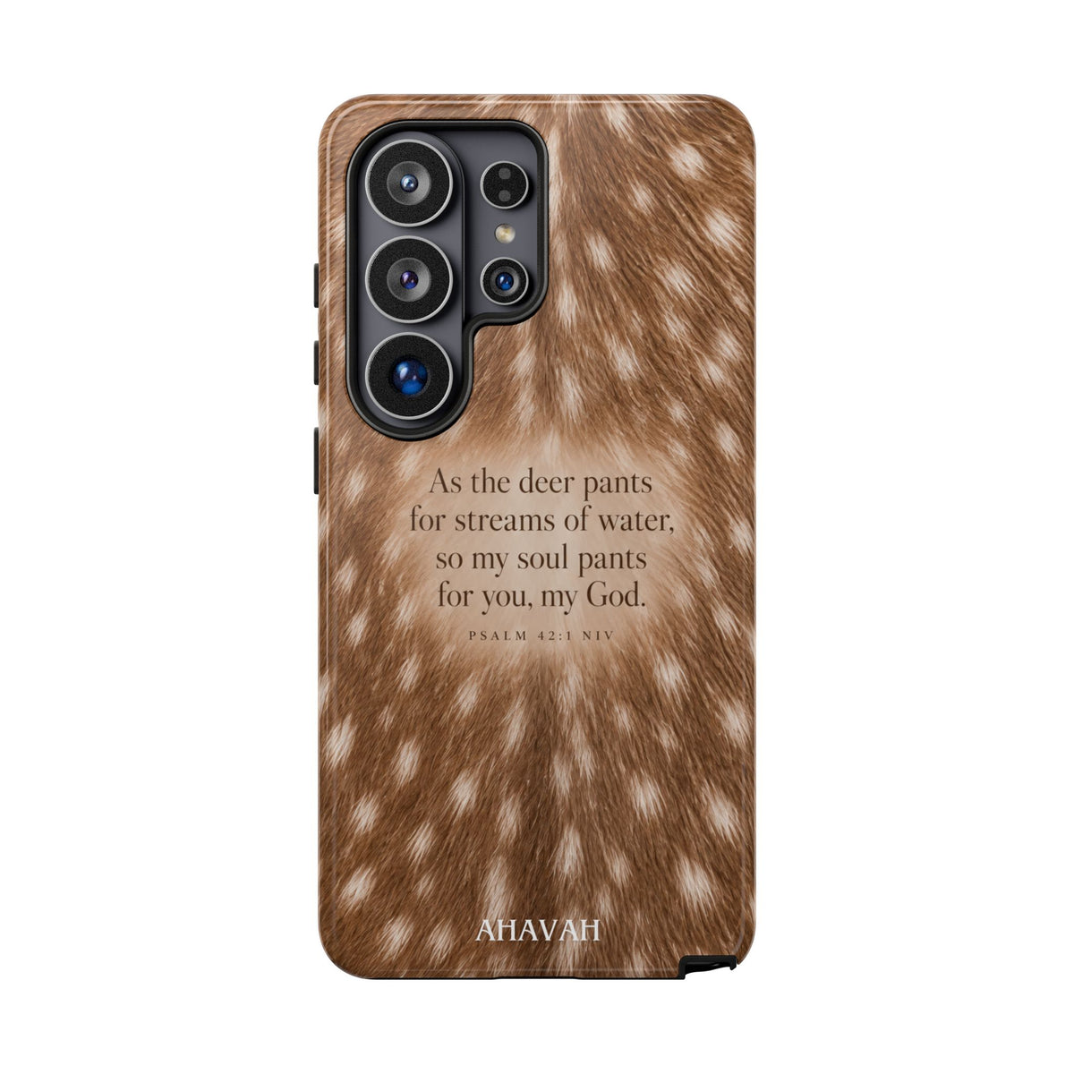 Psalm 42:1 Fawn Print Phone Case