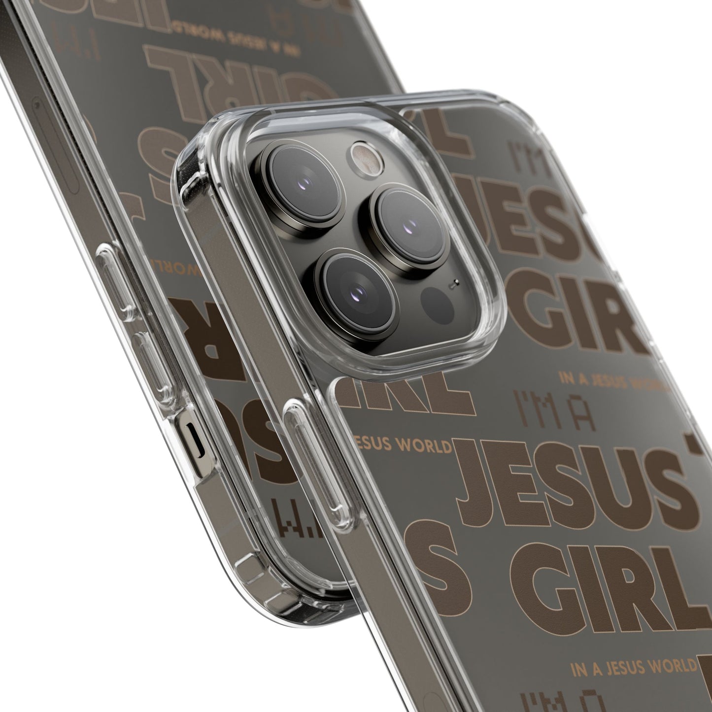 I'm a Jesus Girl Brown Case -Clear