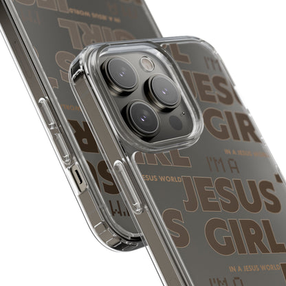 I'm a Jesus Girl Brown Case -Clear