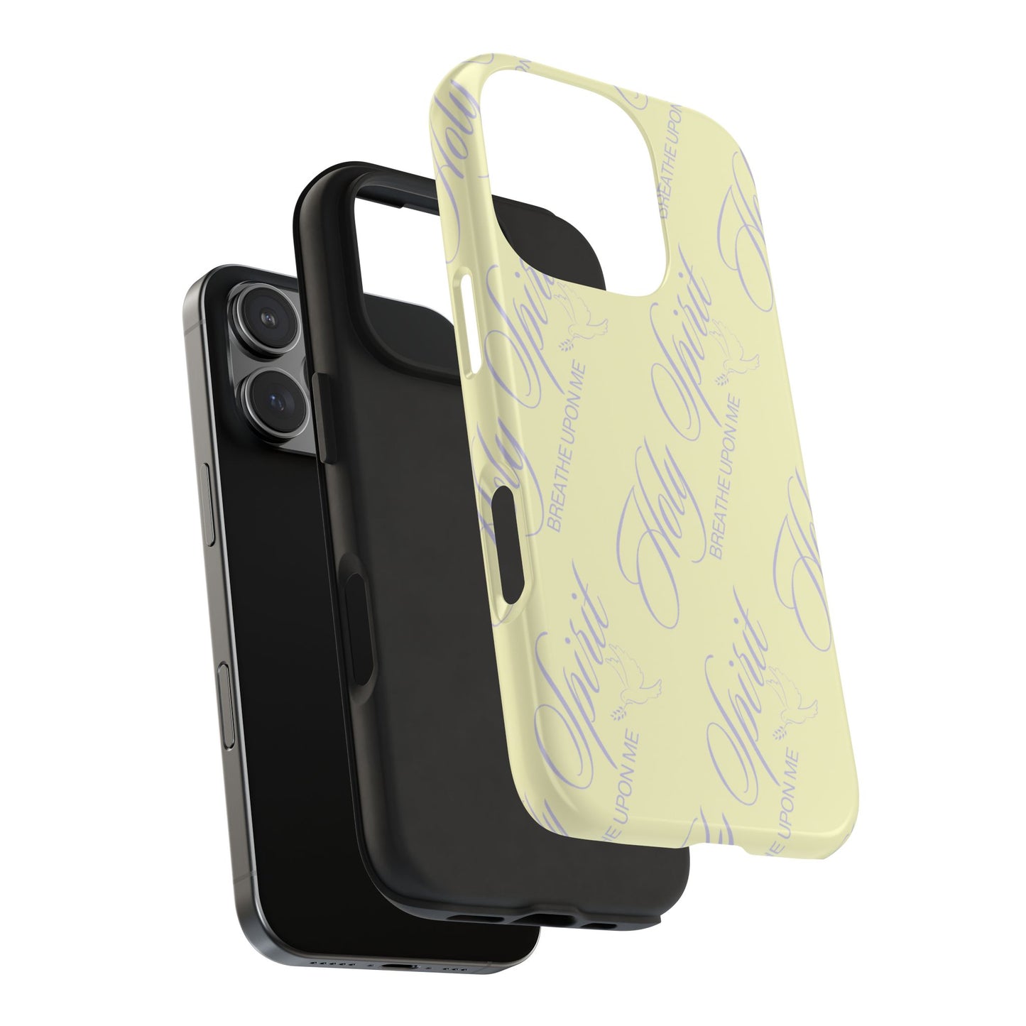 "Holy Spirit, Breathe Upon me" Buttercream Phone Case