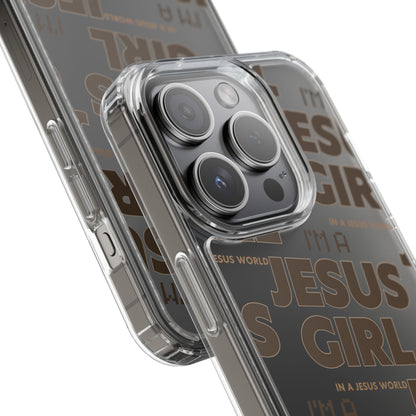 I'm a Jesus Girl Brown Case -Clear