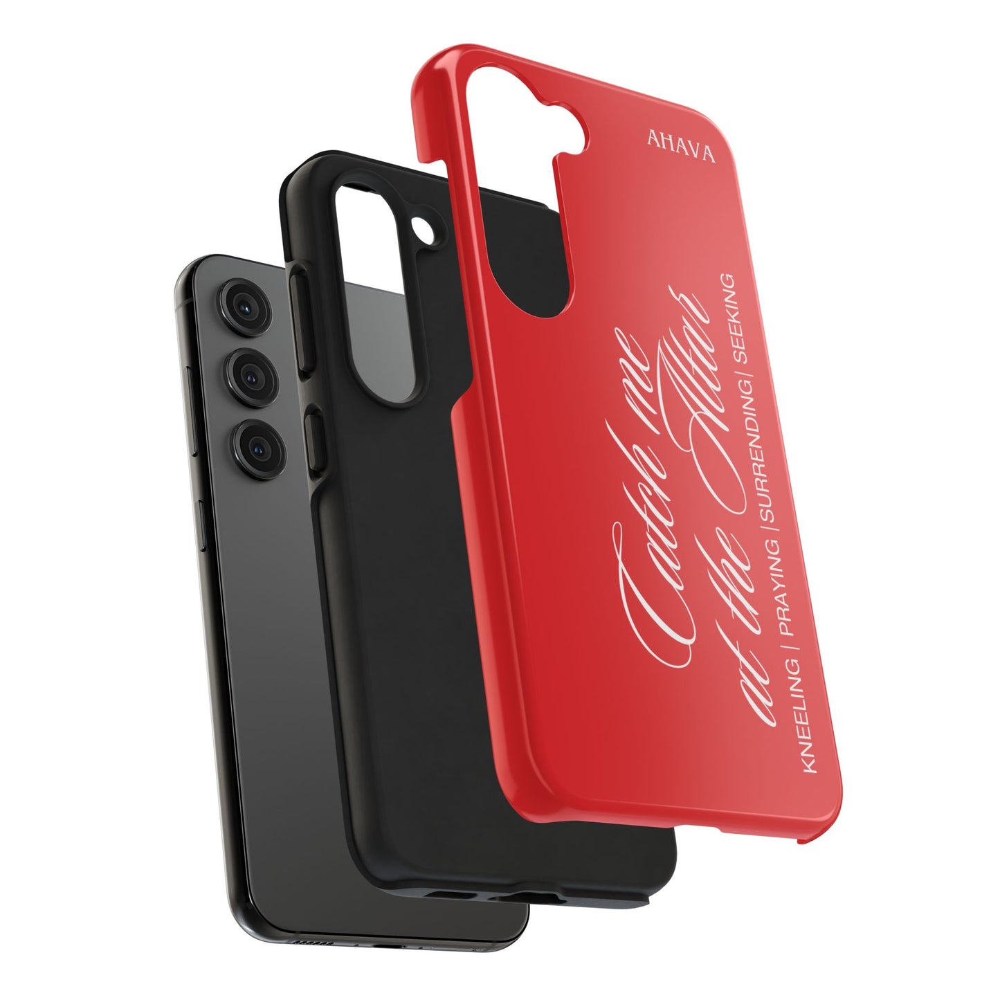 "Catch Me at the Altar" Red Phone Case