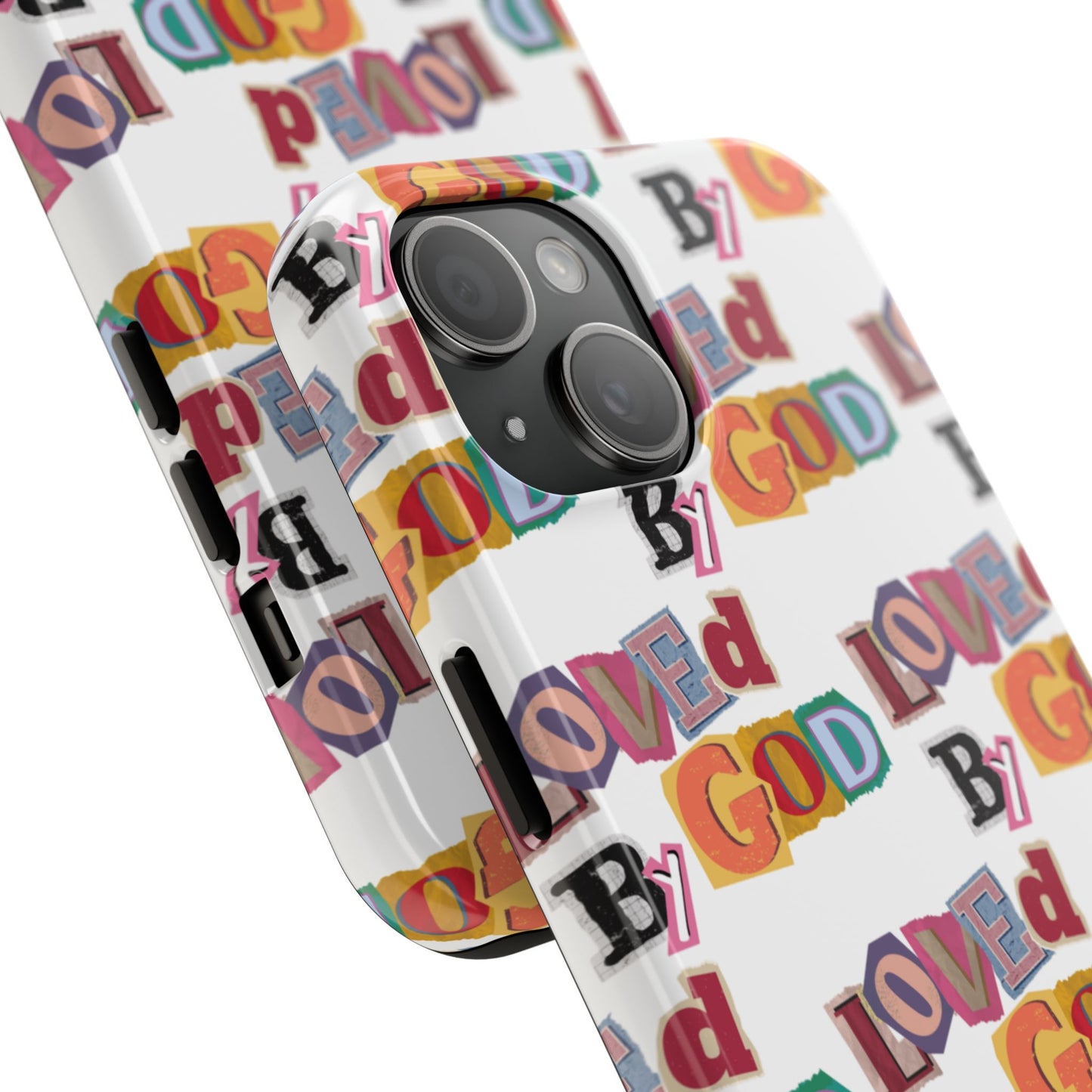 "Loved by God" white Phone Case