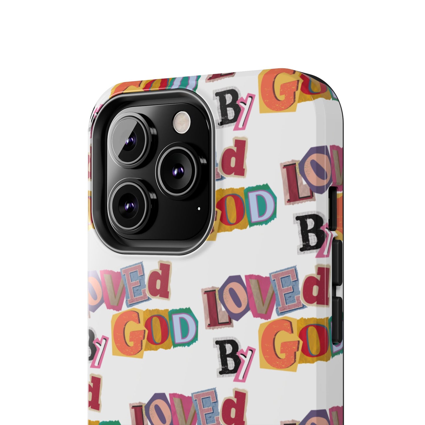 "Loved by God" white Phone Case