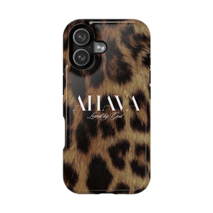 Leopard Print Ahava Phone Case