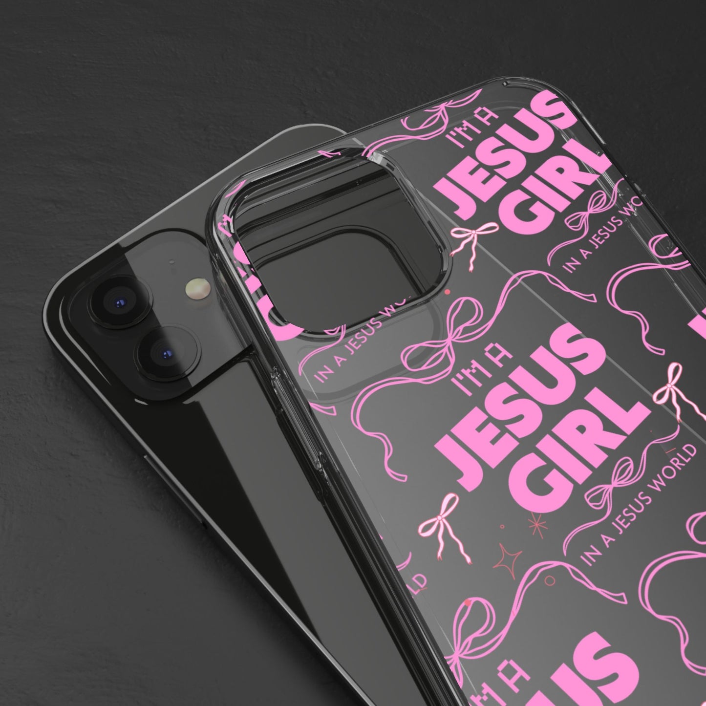 I'm a Jesus Girl Pink Case -Clear