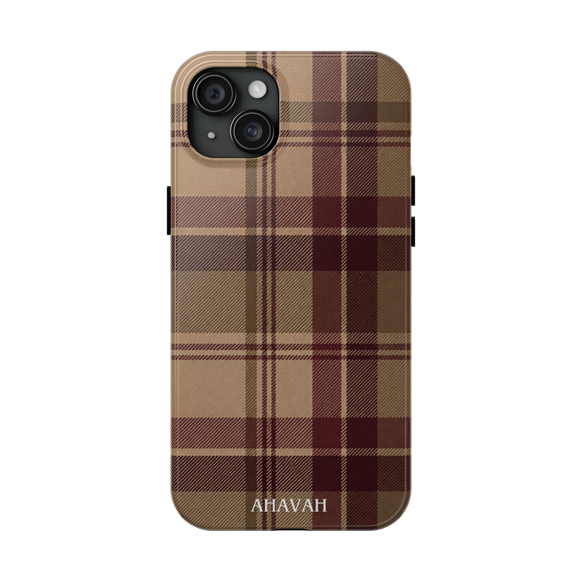 Covenant Comfort | Burgundy Plaid Tough Phone Case