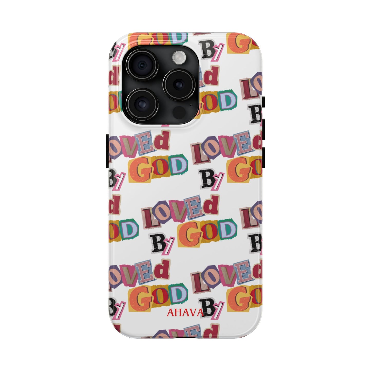 "Loved by God" white Phone Case