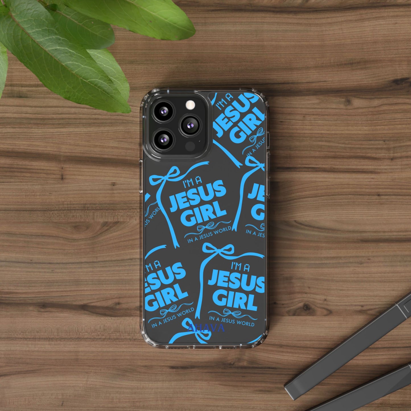 I'm a Jesus Girl Blue Case -Clear