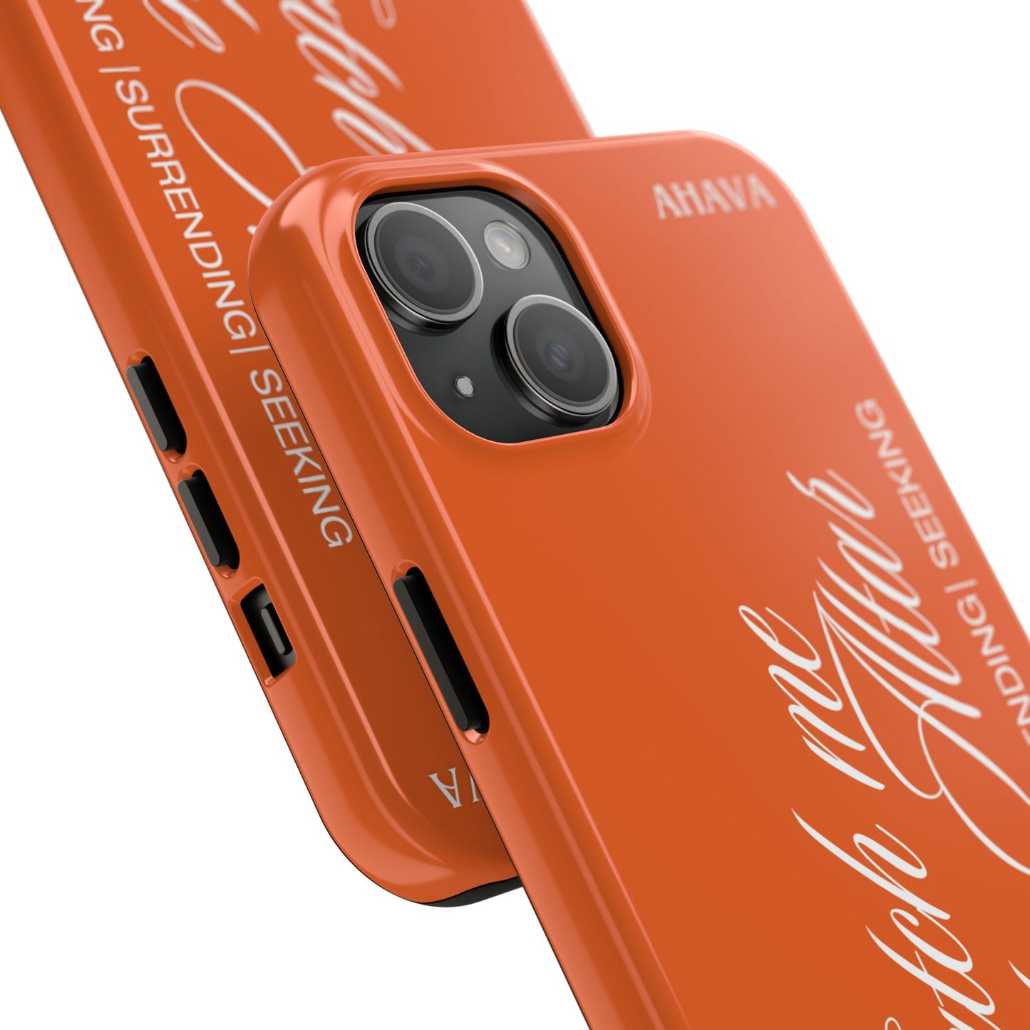 "Catch Me at the Altar" Orange Phone Case