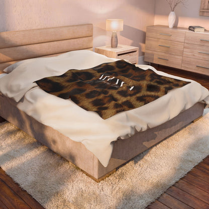 Ahava “Loved by God”  Leopard Prayer Blanket