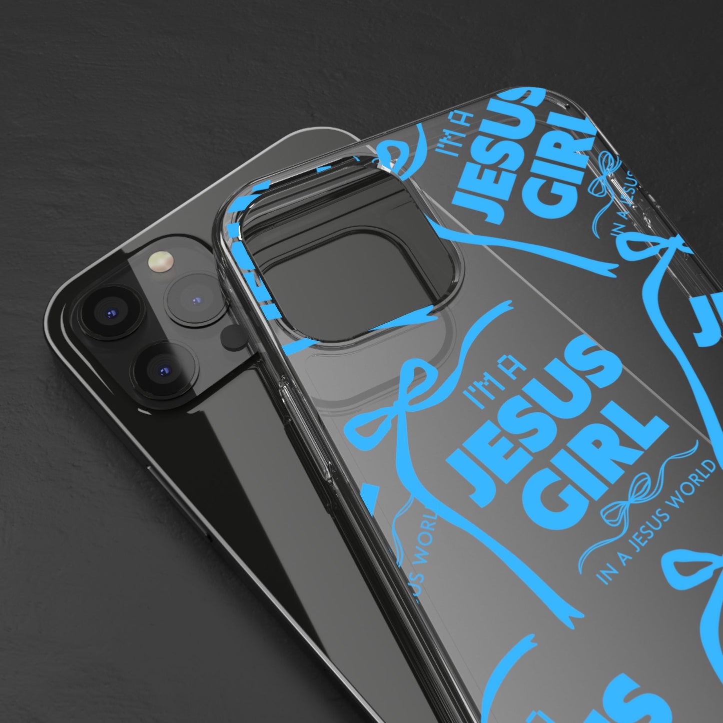I'm a Jesus Girl Blue Case -Clear