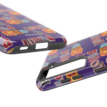 "Loved by God" Purple Phone Case