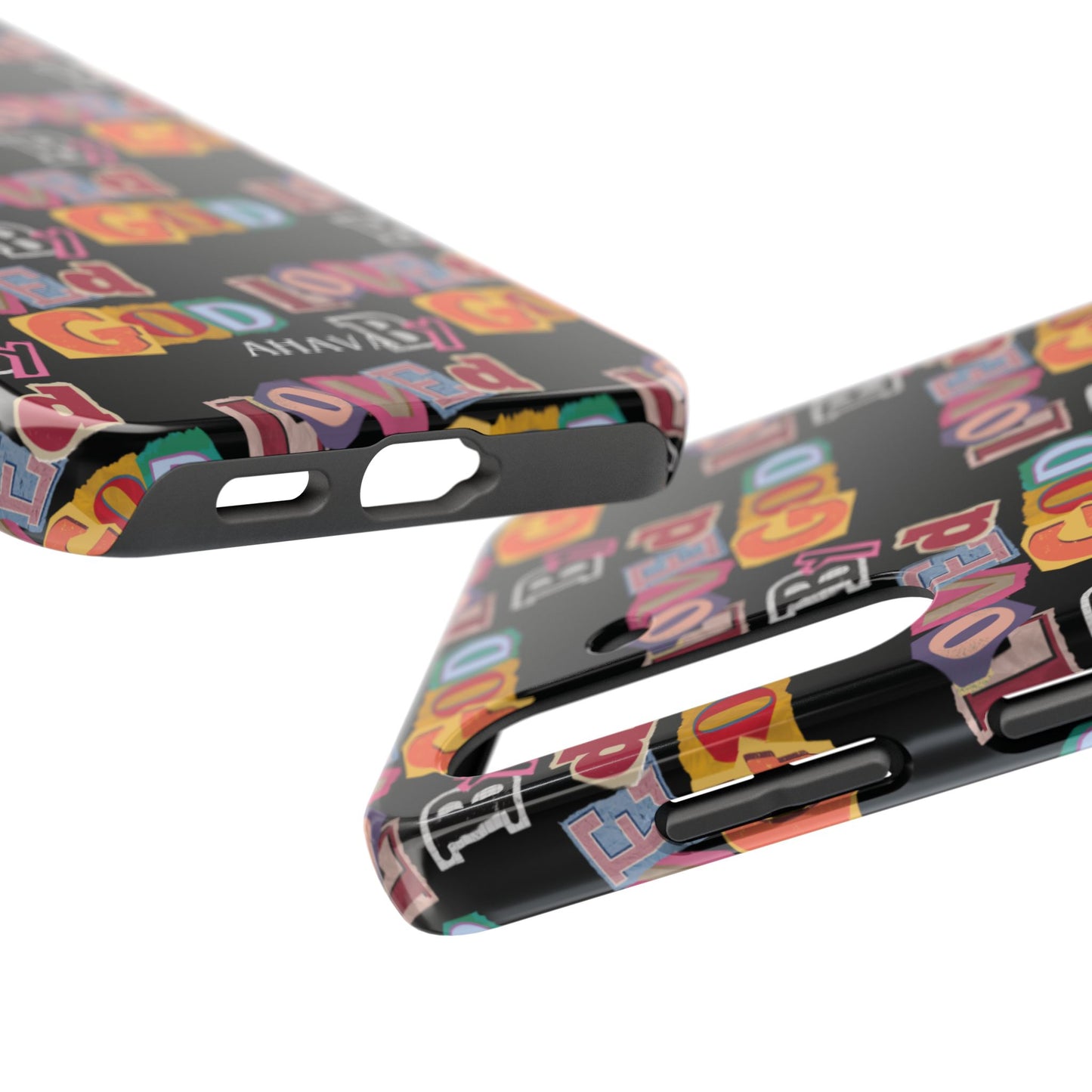 "Loved by God" Black Phone Case