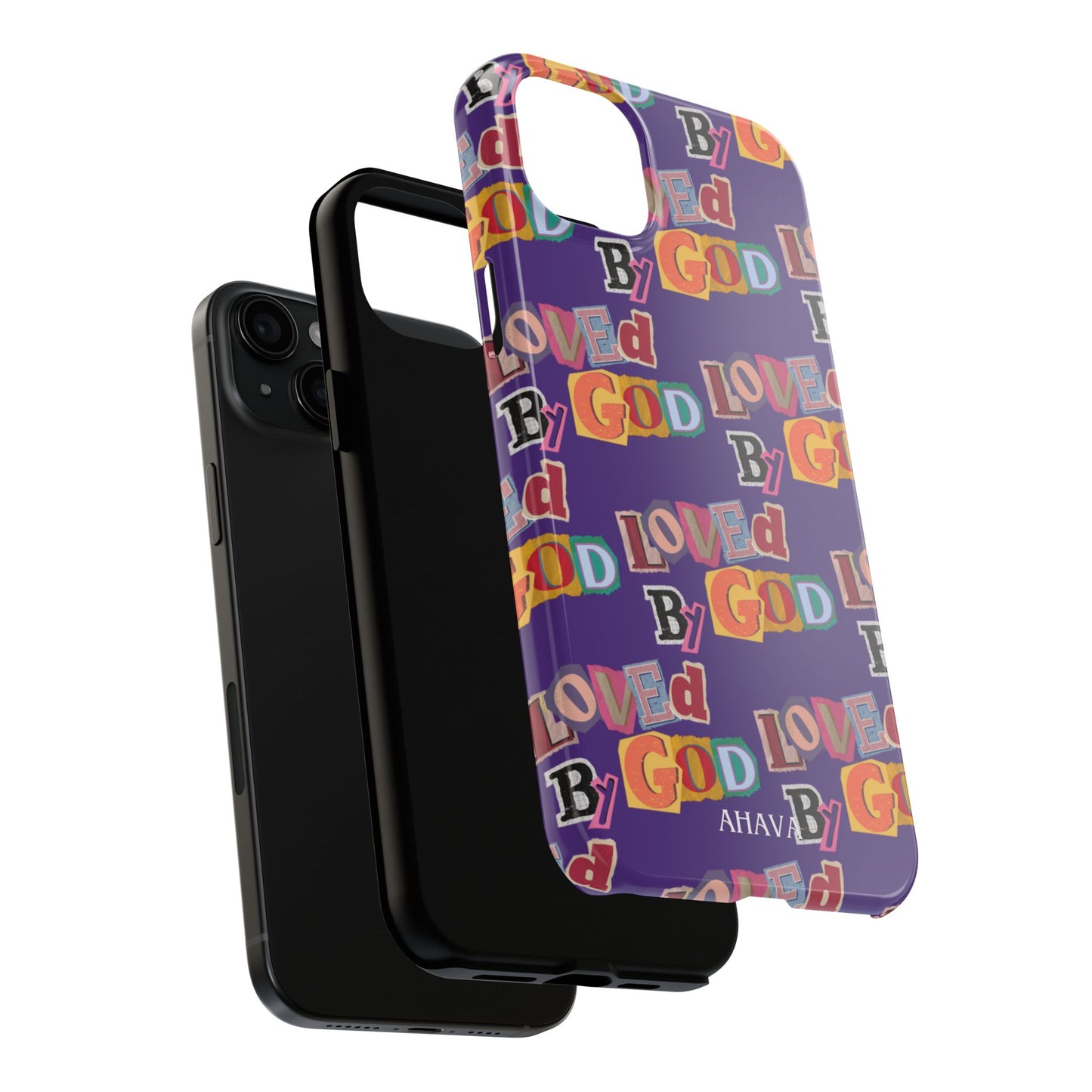 "Loved by God" Purple Phone Case