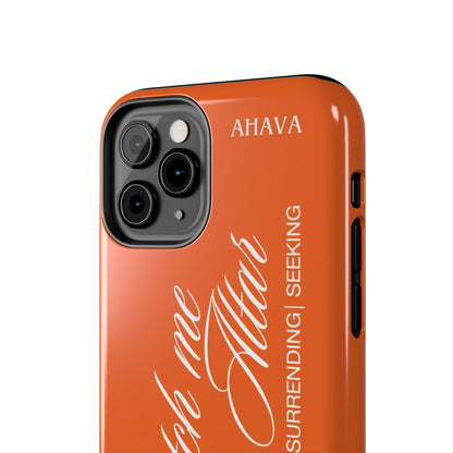 "Catch Me at the Altar" Orange Phone Case