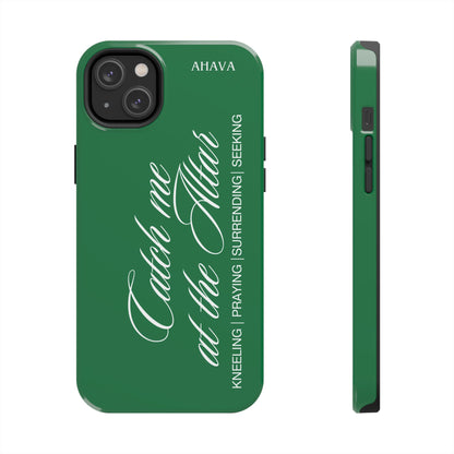 "Catch Me at the Altar" Green Phone Case