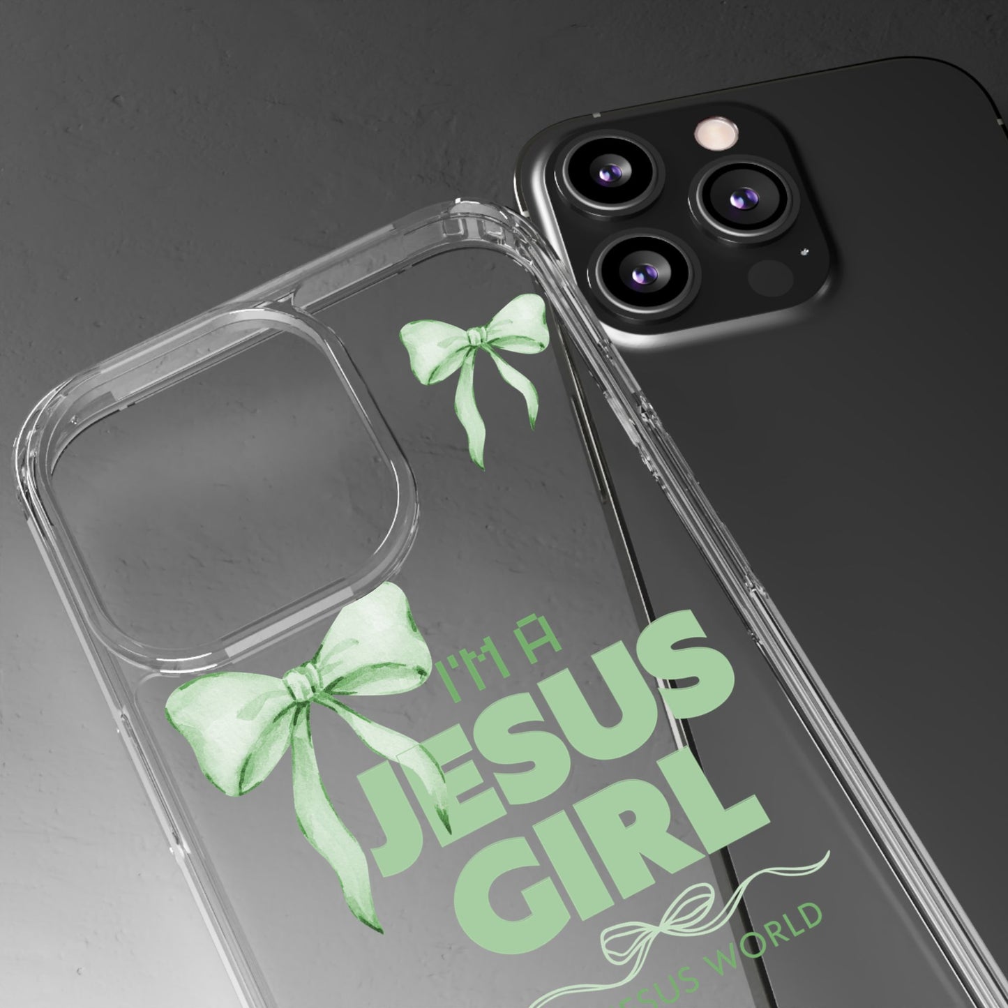 I'm a Jesus Girl Phone Case | Christian Aesthetic Gift for Her | Clear Shockproof Tough Case