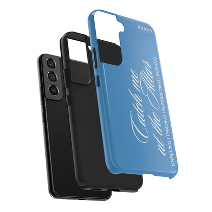 "Catch Me at the Altar" Light Blue Phone Case