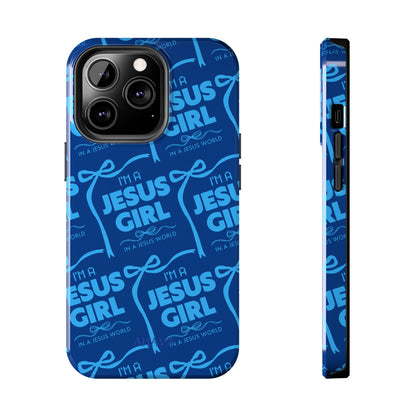 I'm a Jesus Girl Phone Case - Blue