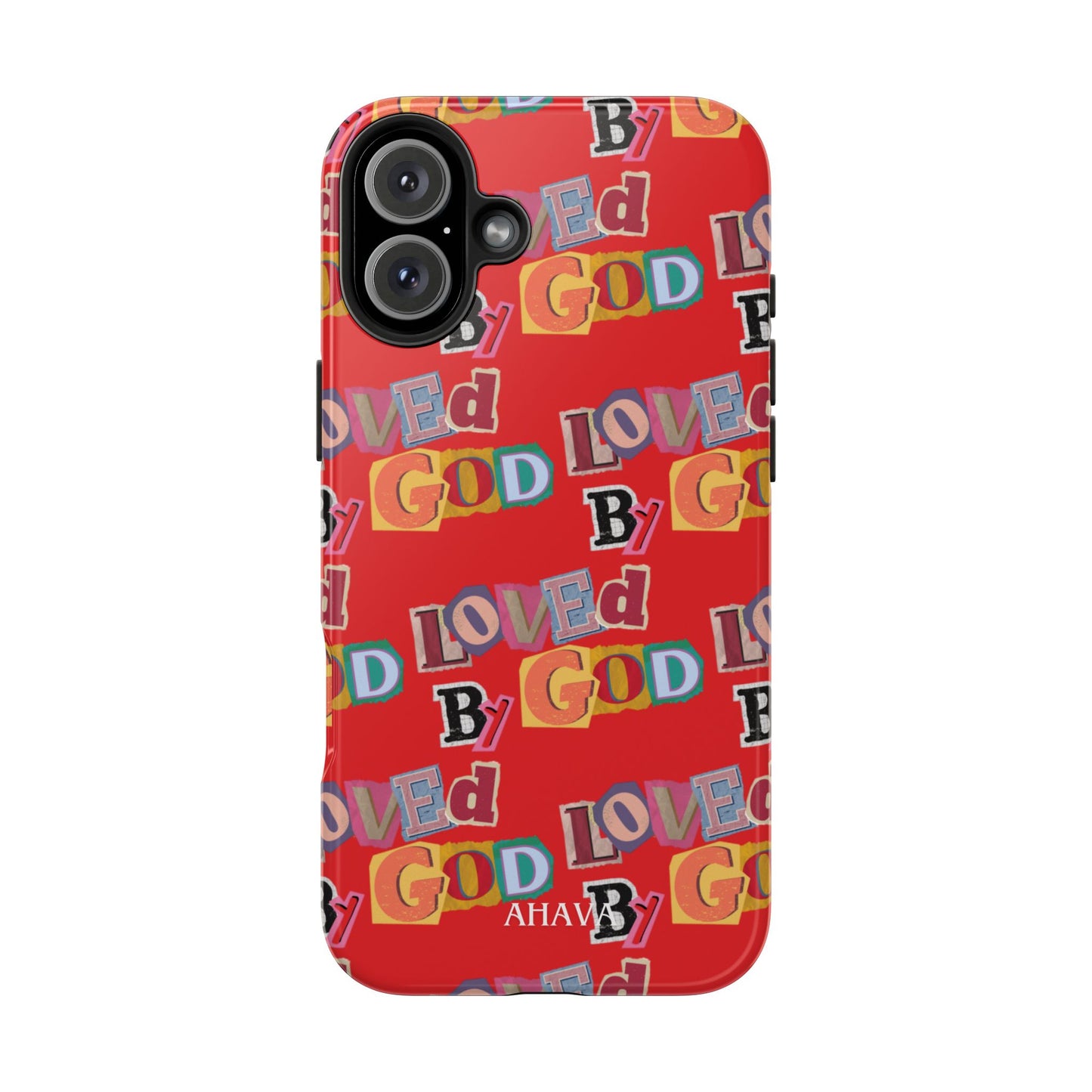 "Loved by God" Red Phone Case