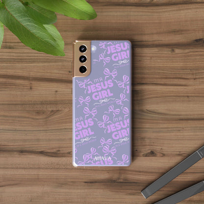 I'm a Jesus Girl Purple Case -Clear