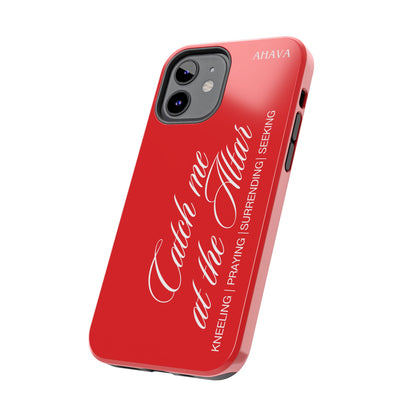 "Catch Me at the Altar" Red Phone Case