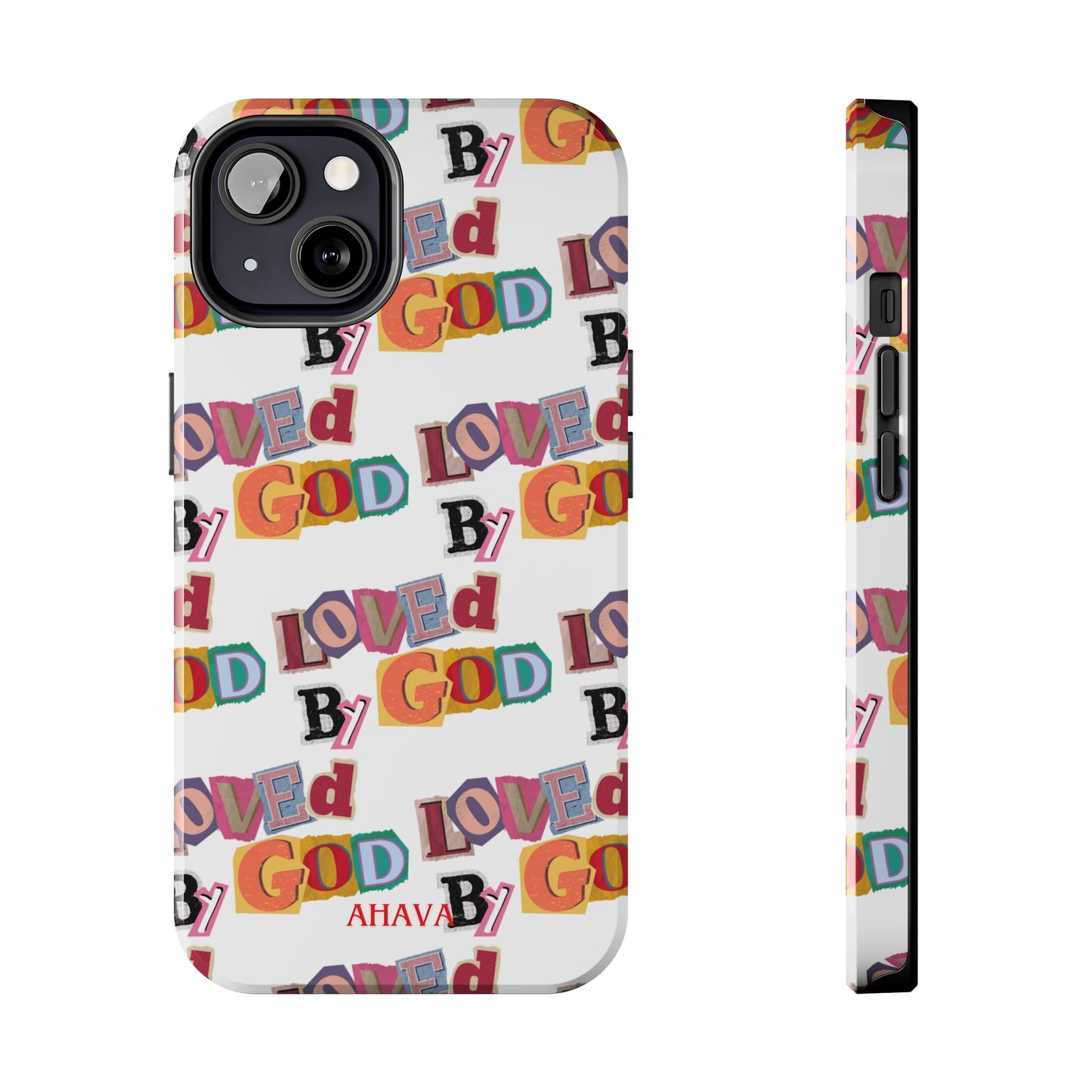 "Loved by God" white Phone Case