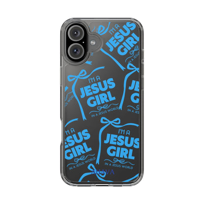 I'm a Jesus Girl Blue Case -Clear