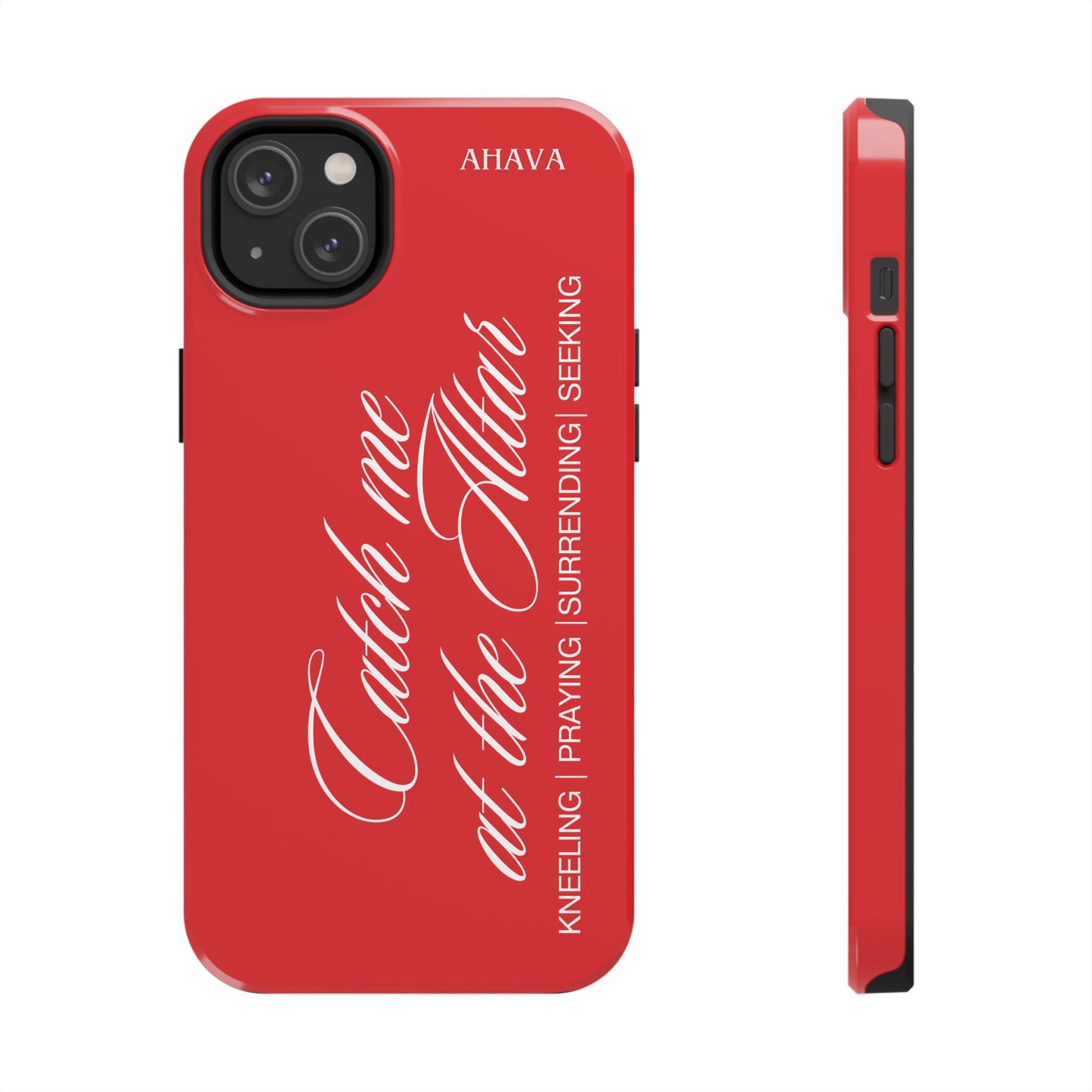 "Catch Me at the Altar" Red Phone Case