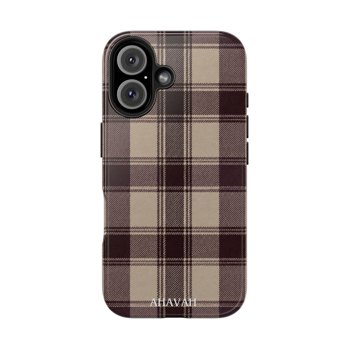 Abba’s Embrace | Warm Teddy Plaid Phone Case