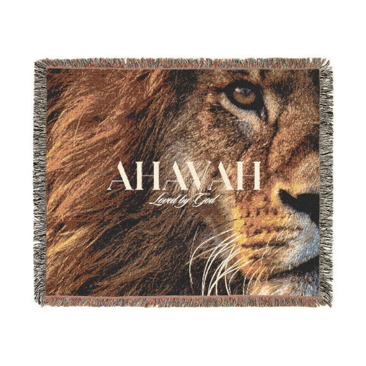 Lion of Judah Worship & Warfare Woven Blanket