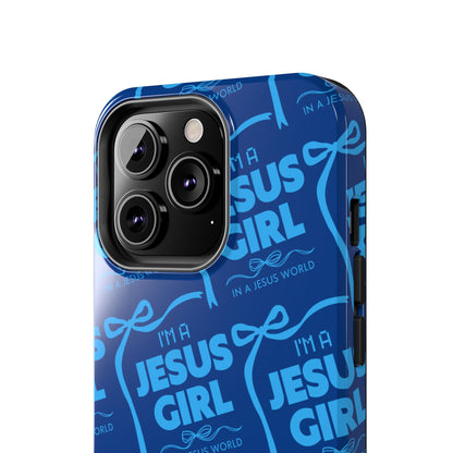 I'm a Jesus Girl Phone Case - Blue