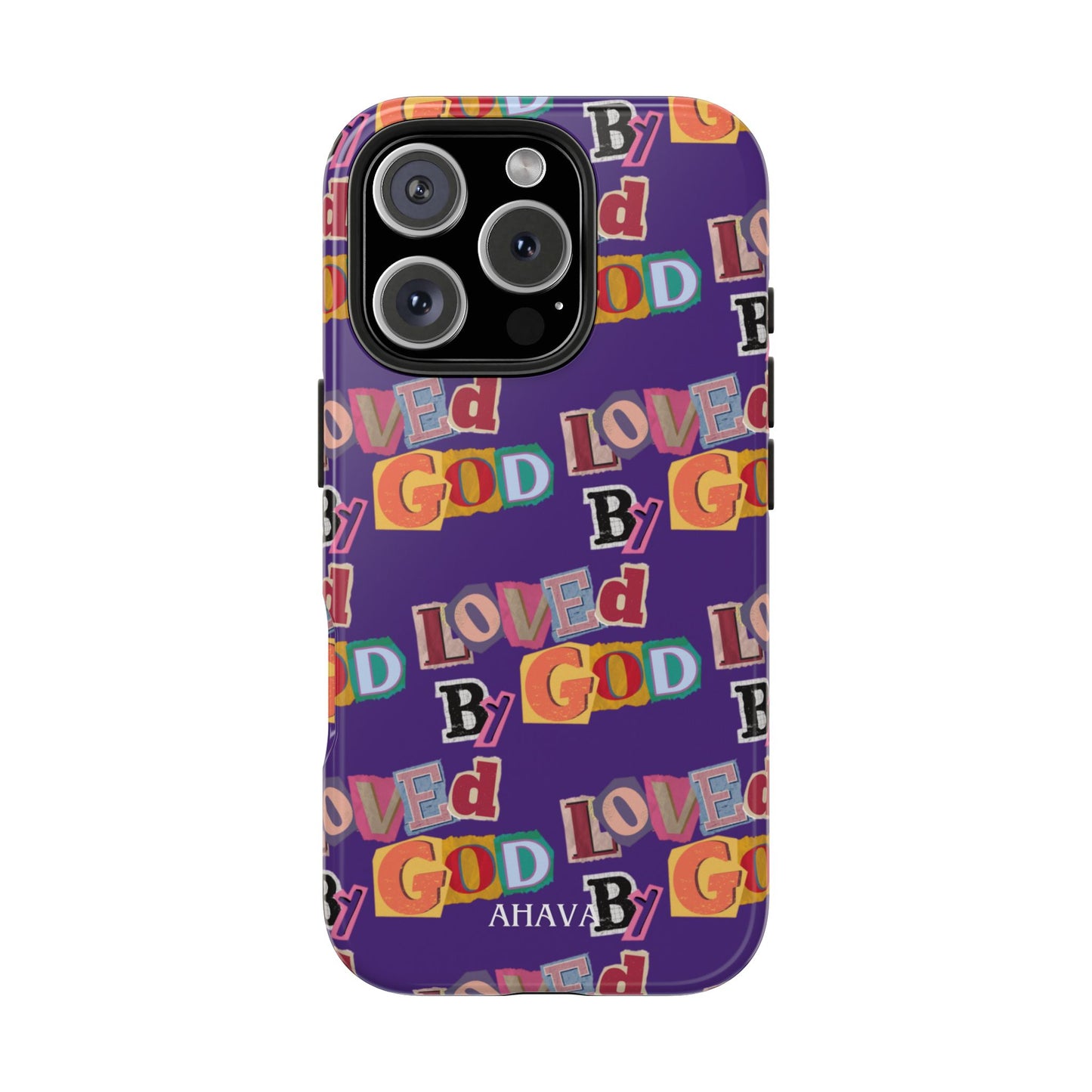 "Loved by God" Purple Phone Case