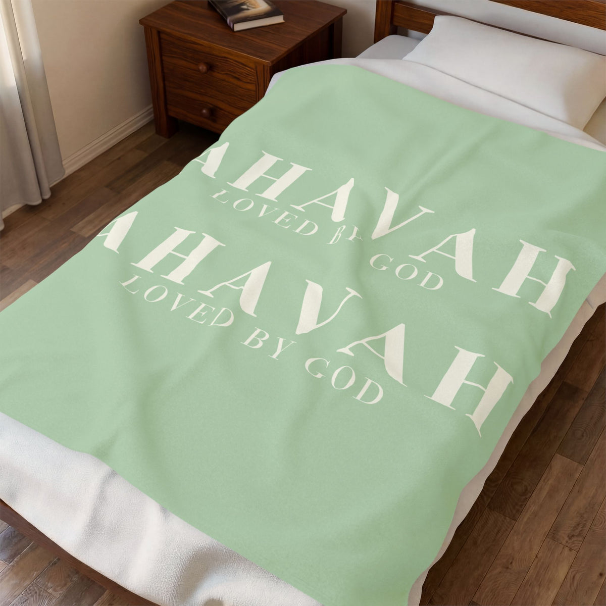 Ahavah Signature Blanket – Muted Sage