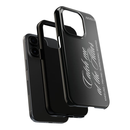 "Catch Me at the Altar" Black Phone Case