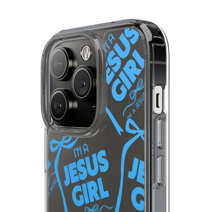 I'm a Jesus Girl Blue Case -Clear