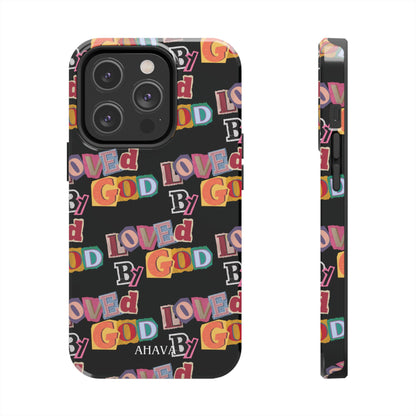 "Loved by God" Black Phone Case