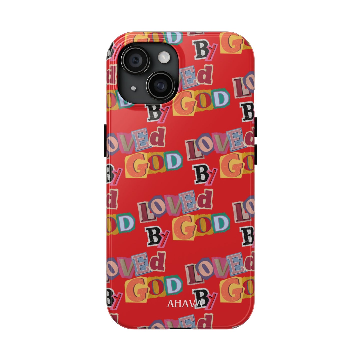 "Loved by God" Red Phone Case