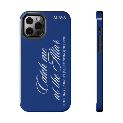 "Catch Me at the Altar" Blue Phone Case