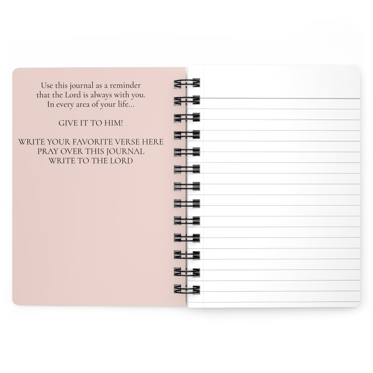 Ahavah Loved by God Spiral Bound Journal | Christian Scripture Notebook