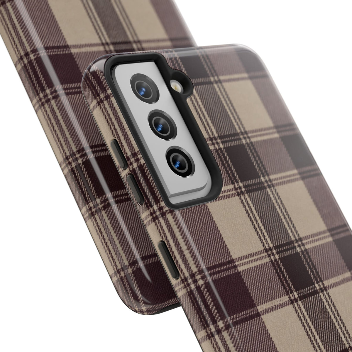 Abba’s Embrace | Warm Teddy Plaid Phone Case