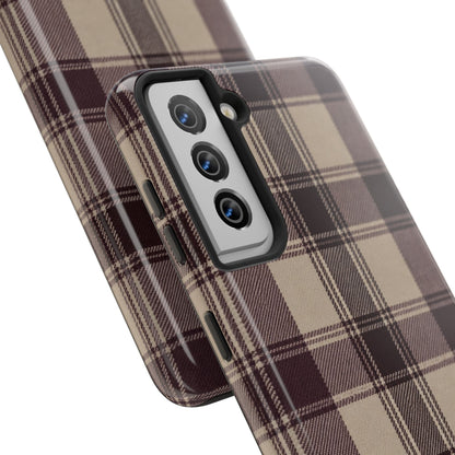 Abba’s Embrace | Warm Teddy Plaid Phone Case