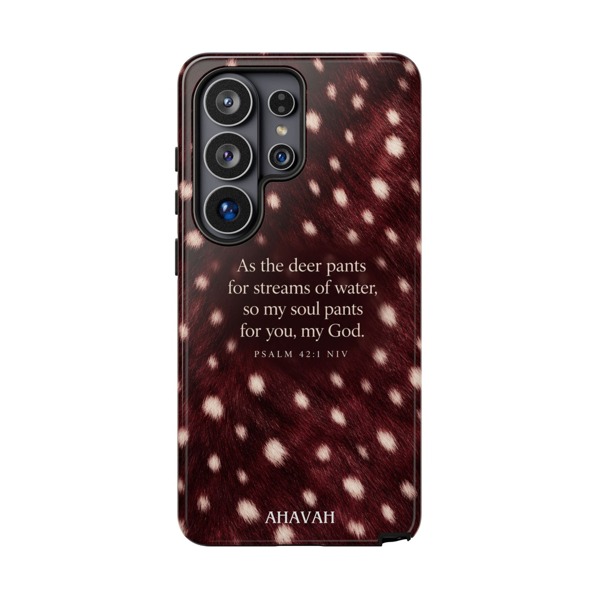 Psalm 42:1 Anointed Wine Fawn Phone Case