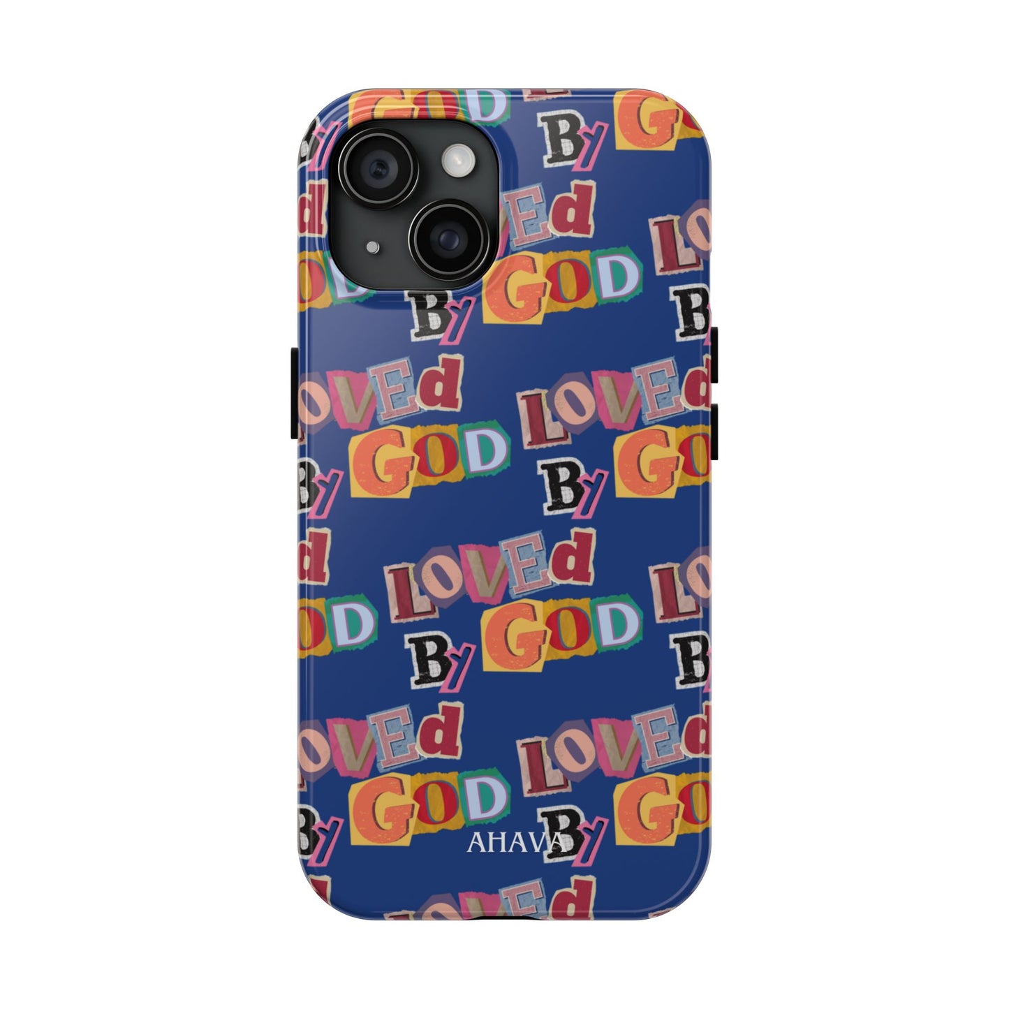 "Loved by God" Blue Phone Case