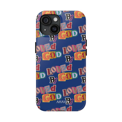 "Loved by God" Blue Phone Case