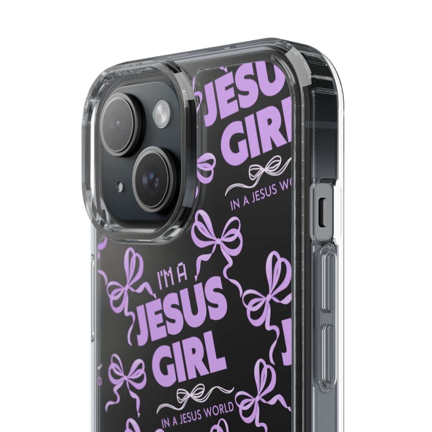 I'm a Jesus Girl Purple Case -Clear